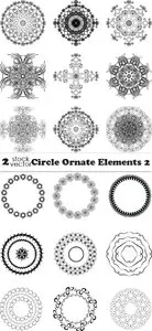 Vectors - Circle Ornate Elements 2