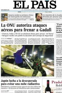El País. 18 Marzo