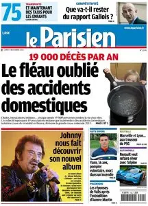 Le Parisien + Cahier Paris du Lundi 5 Novembre 2012