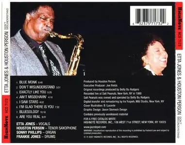 Etta Jones & Houston Person - Don't Misunderstand: Live in New York - 2007