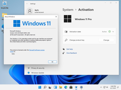 Windows 11 Pro Build 22000.120  (x64) (No TPM Required) With Office 2019 Pro Plus Preactivated August 2021