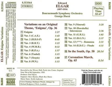 George Hurst, Bournemouth Symphony Orchestra - Edward Elgar: Enigma Variations, In the South, Coronation March (1997)