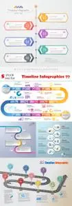 Vectors - Timeline Infographics 77