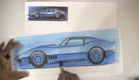 How to Draw Cars - Marker Rendering and Digital Painting