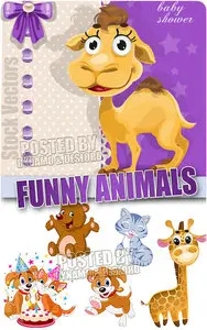 Funny animals - Stock Vectors