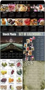 Set of calendars 7 - Stock Photo