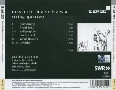 Toshio Hosokawa - Silent Flowers - String Quartets (2013) {WERGO WER 6761 2, Arditti Quartet}