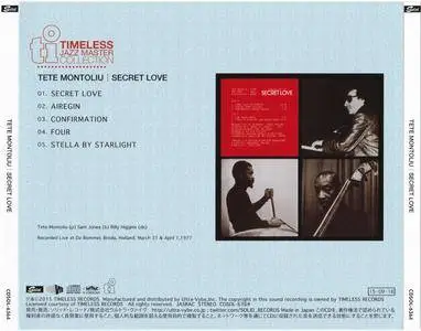 Tete Montoliu - Secret Love (1977) {2015 Japan Timeless Jazz Master Collection Complete Series CDSOL-6364}