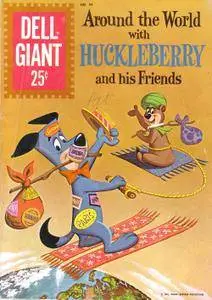 Dell Giant 44 Dell Jul 1961 Around the World With Huckleberry and His Friends