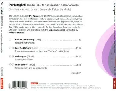 Christian Martinez, Esbjerg Ensemble, Petter Sundkvist - Per Nørgård: Sceneries For Percussion & Ensemble (2012) {Dacapo}