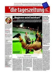 Tageszeitung TAZ vom 19 Oktober 2010