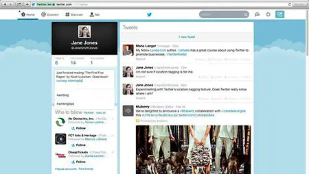 Lynda - Up and Running with Twitter (updated Nov 12, 2014)