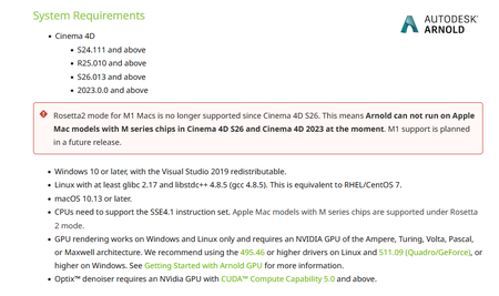 Solid Angle Cinema 4D to Arnold 4.4.0.1