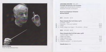 Brahms - Complete Symphonies and Concertos (2010) {Arrau, Szeryng, Starker, RCO, Haitink} (7CD Decca 478 2365 rec 1969-1980)