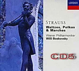 The Strauss Family: Waltzes, Polkas & Marches / Boskovsky CD5 of 6