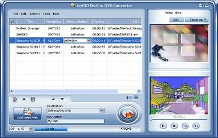 ImTOO DivX to DVD Converter v3.0.41.0317 