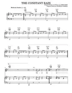 The Constant Rain (Chove Chuva) - Norman Gimbel, Peggy Lee (Piano-Vocal-Guitar)
