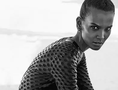 Liya Kebede by Chris Colls for Porter Magazine Winter Escape 2015