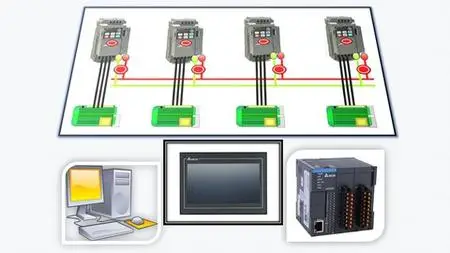 VFD Real Applications With Plc - Modbus -HMI - Softwares