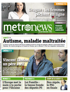 Metro [France -  Par | Lil |Bor | Rhô | Pro | Côt | Nan | Ren | Gra | Tou | Lan], 05. February 2014