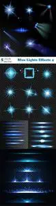 Vectors - Blue Lights Effects 4