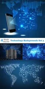 Vectors - Technology Backgrounds Set 3