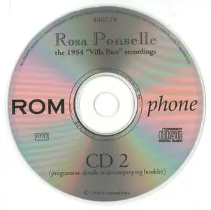 Rosa Ponselle - The 1939 Victor and 1954 'Villa Pace' Recordings (1996) {3CD Set Romophone 81022-2}