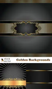 Vectors - Golden Backgrounds