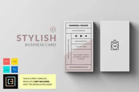 CreativeMarket - Stylish - Business Card 87