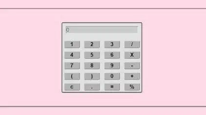 Create a calculator web app with Javascript, HTML5 & CSS