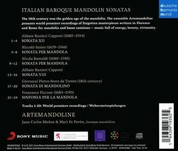 Juan Carlos Muñoz, Mari Fe Pavón, Artemandoline - Italian Baroque Mandolin Sonatas (2021)