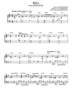 Bill - Jerome Kern (Piano Solo)