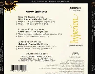 Sarah Francis, The Allegri String Quartet - Crusell, Kreutzer, Reicha: Oboe Quintets (1999)