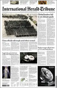 International Herald Tribune - Thursday, July 9, 2009.