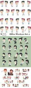 Vectors - Office Workers Set 4