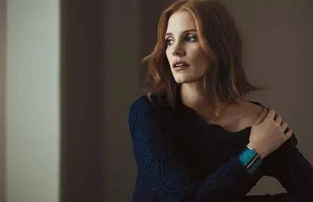 Jessica Chastain by Vanmossevelde + N Photoshoot for Elle France October 2016