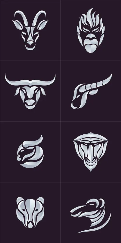 Animals Logo Vector Set / AvaxHome