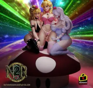 Bowsette Pincess Peach and Boosette