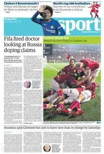 The Guardian Sports supplement  21 December 2017