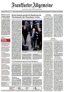 Frankfurter Allgemeine Zeitung vom Samstag, 28. Januar 2012