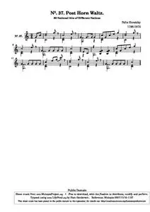 HoretzkyF - Nº. 37. Post Horn Waltz.