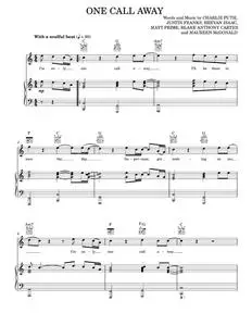 One Call Away - Charlie Puth (Piano-Vocal-Guitar)