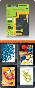Flyer design with beautiful concept vector