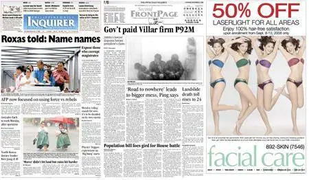 Philippine Daily Inquirer – September 11, 2008