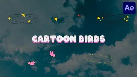 Circling Cartoon Birds for After Effects 50863753