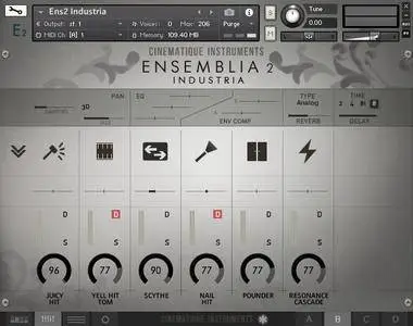 Cinematique Instruments Ensemblia 2 Industria KONTAKT