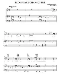 Secondary Characters - Jeff Bowen, title of show Musical (Piano-Vocal-Guitar)