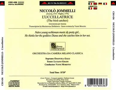 Vanni Moretto, Orchestra da Camera Milano Classica - Niccolò Jommelli: L'Uccellatrice (2003)