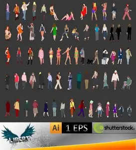 Lots of female vectors