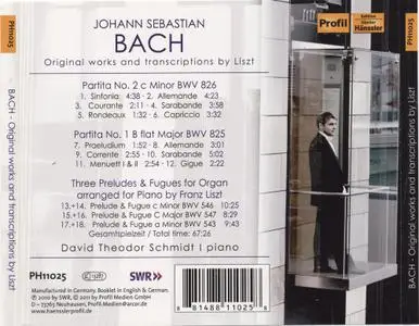 David Theodor Schmidt - Bach: Original Works and transcriptions by Liszt (2011)